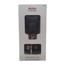 CARGADOR KOLKE 220V 5V 2A USB H CON CABLE USB TIPO C 1M NEGRO