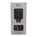 CARGADOR KOLKE 220V 5V 2A USB H CON CABLE USB TIPO C 1M NEGRO