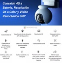 EZVIZ CS-EB8/SP-R100 CAMARA PT 4G EXTERIOR BATERIA 2K GPS COLOR VU