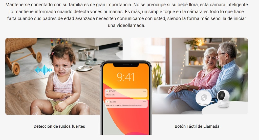 EZVIZ H6C-R105-1L2WF H6C PRO 2MPX COLOR VU WIFI INTERIOR MOVIMIENTO