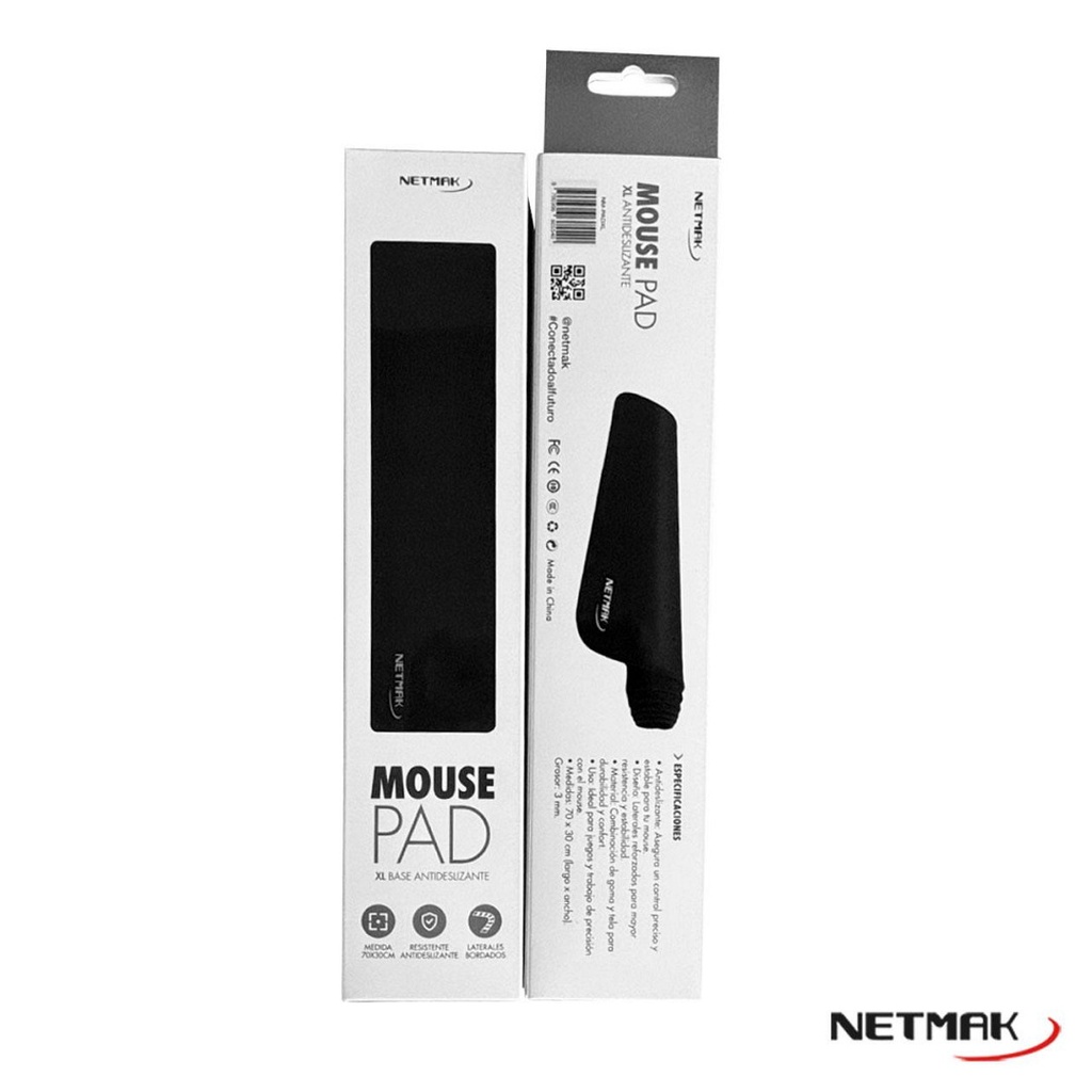 NETMAL NM-PADXL MOUSE PAD XL NEGRO 70X30CM