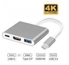 NETMAK NM-TYPE ADAPTADOR TIPO C 3 EN 1 HDMI USB TIPO C - IDEAL P/ MACBOOK