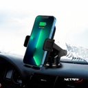 NETMAK NM-HC42 SOPORTE DE CELULAR CON CARGA INALAMBRICA PARA AUTO