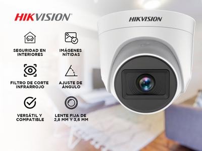 CAMARA HIKVISION DOMO DS-2CE76D0T-EXIPF 2.8MM 2MPX FULL HD PLASTICO IP20 INTERIOR
