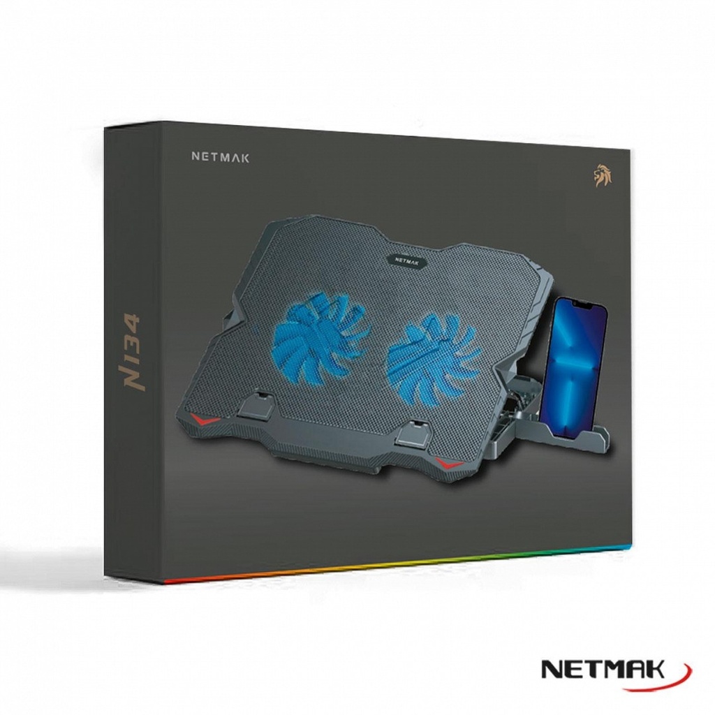 Netmak Nm-N134 Base Notebook Doble Cooler Gamer