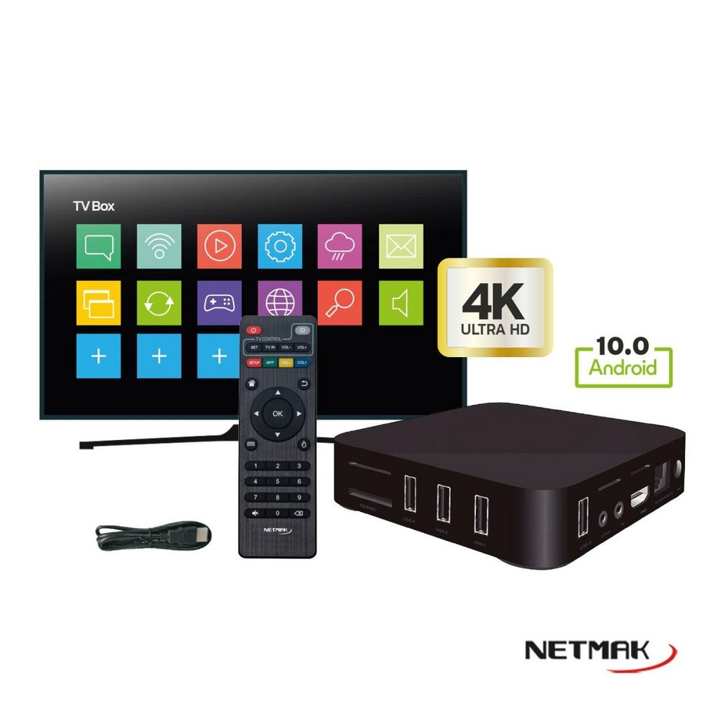Netmak Nm-Tvbox4 Smart Tv Box 4K Android 2Gb 16Gb