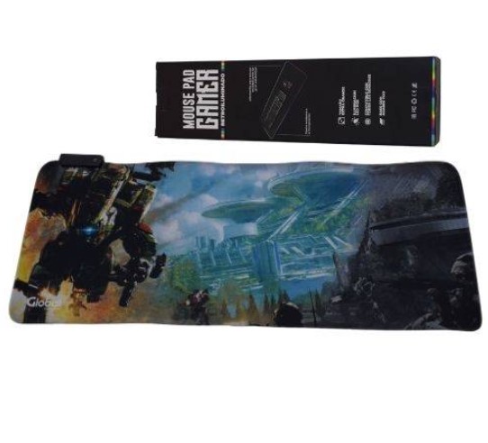 Global Pad Mouse Gamer Retroiluminado RGB 80X30 Mpadgamer-Rgb