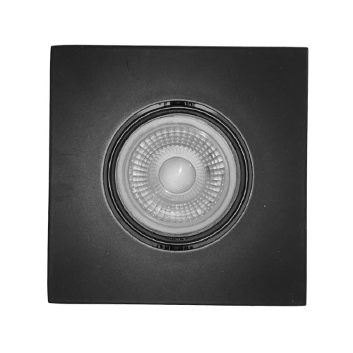 Sixelectric Spot Embutir Movil Para Dicroica Cuadrado Negro 10Cm (Zocalo y Lámpara No Incluidas) 