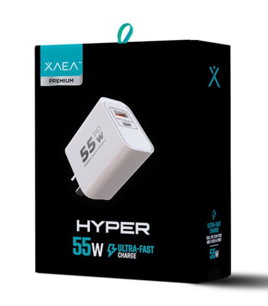 Xaea Cargador celular 220w modx-516 Hyper 5.4A Usb + tipo c Carga rapida 5v 9v