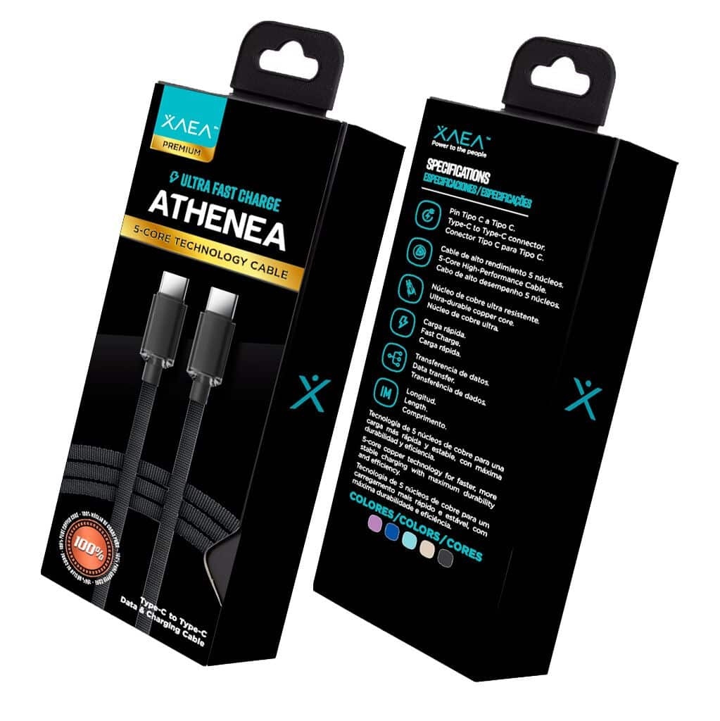 Only Athenea Cable Usb Tipo C A Lightning Beige Ultra Fast 5 Núcleos 1Mt 