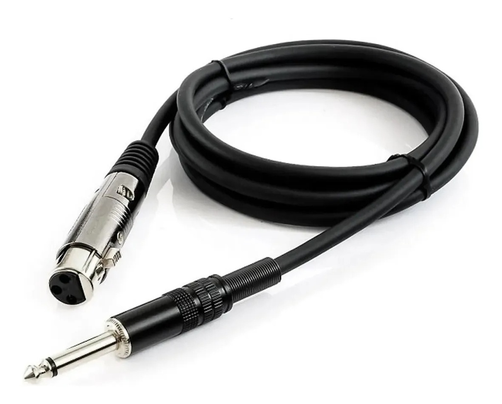 Jahro M-58 Micrófono Dinámico Unidireccional Vocal Profesional + Cable Negro