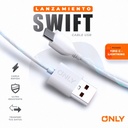 Only Cable Usb Tipo C Modo-126 Swift Blanco Carga Rápida