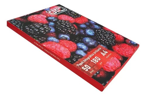 Gtc Resma Papel Fotográfico Brillante A4 180Grs 50 Hojas 