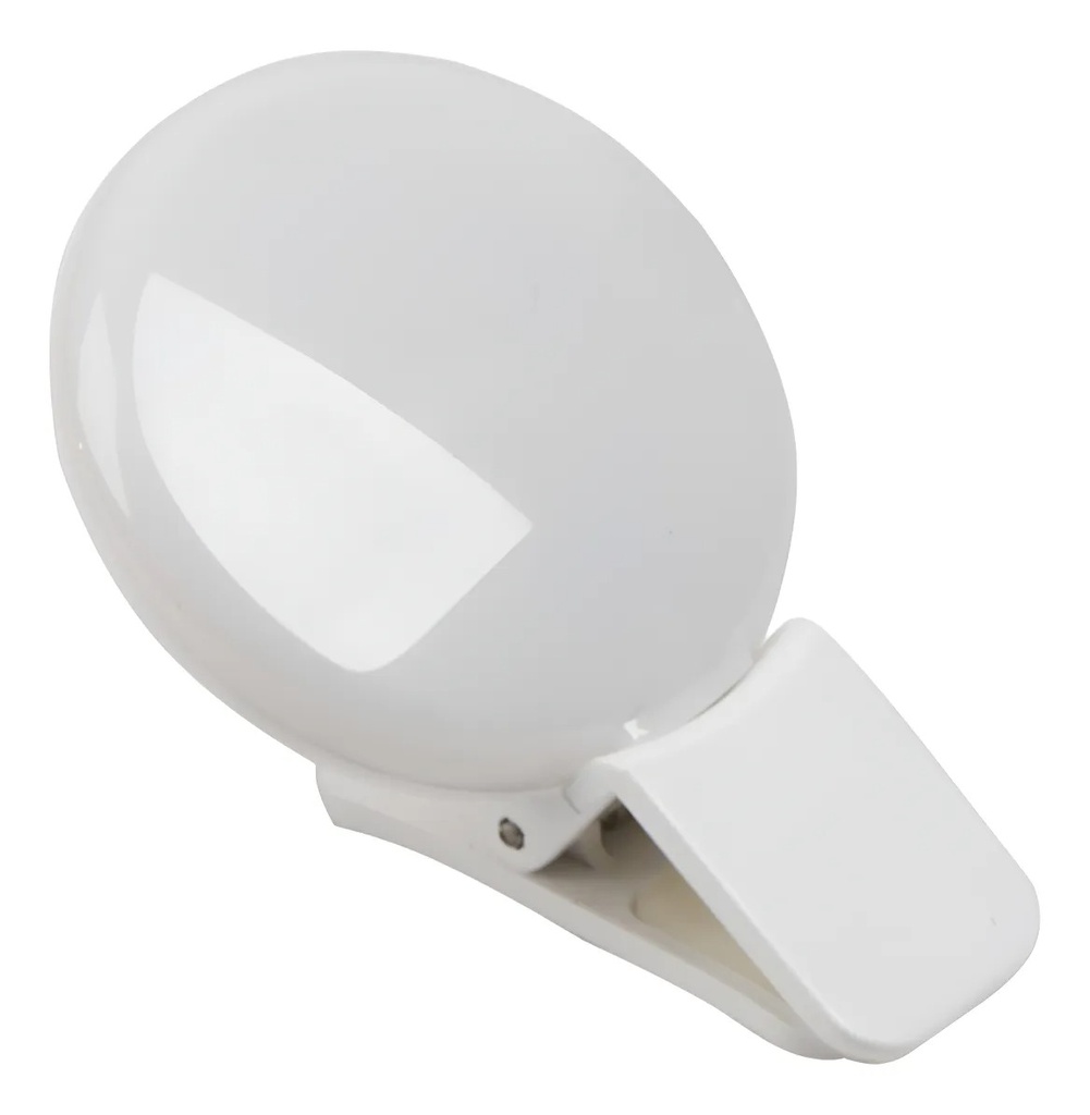 Aro Mini Pinza Selfie 3 Intensidades Luz Led Portátil Usb 