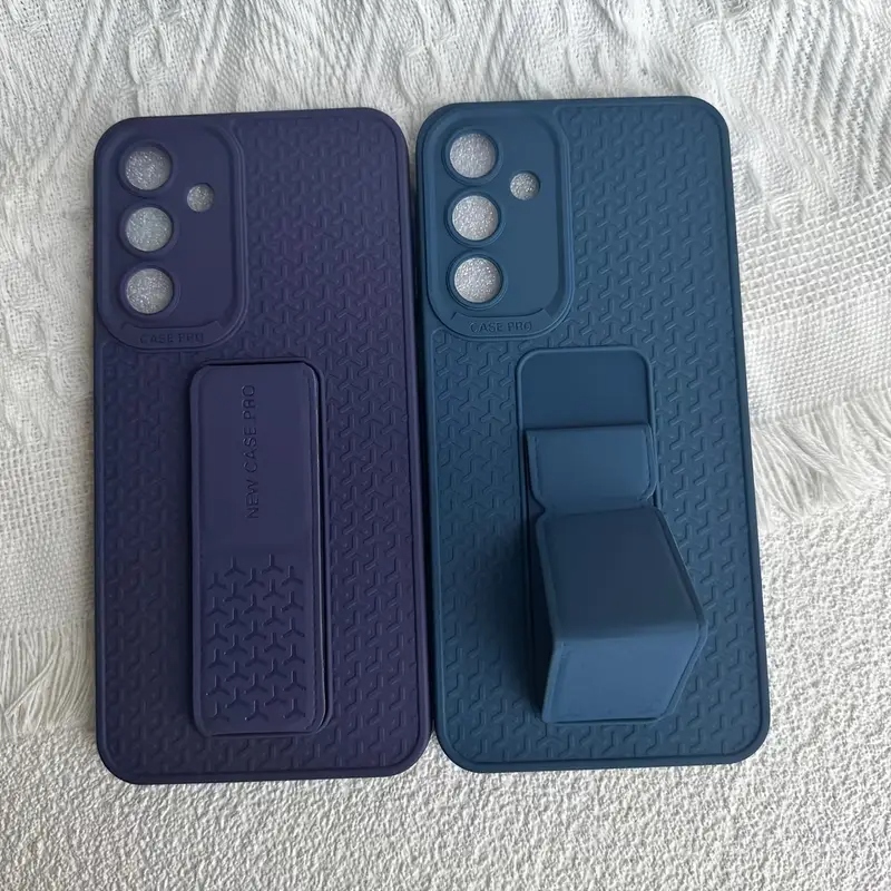 Funda Antigolpes Samsung Galaxy A56 Gris Reforzada Con Soporte 