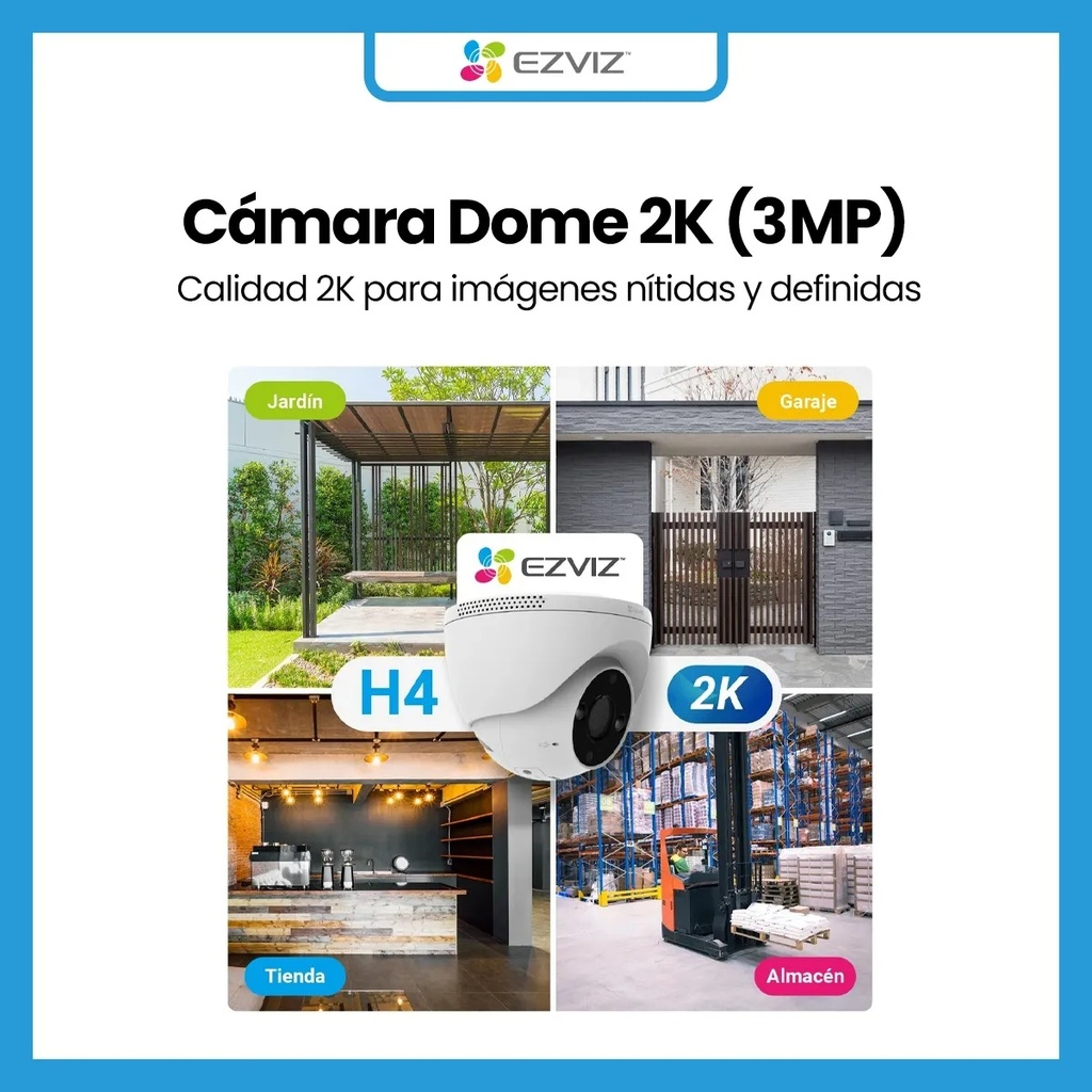 Ezviz cs-h4-h201-1h3wkfl 2.8mm domo 2k wifi exterior
