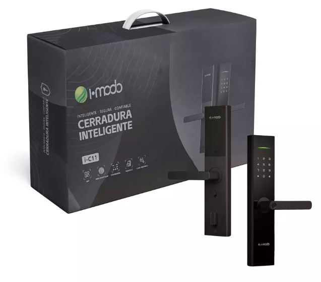 Imodo cerradura smart i-c11 wifi bluetooth con contraseña huella alarma app
