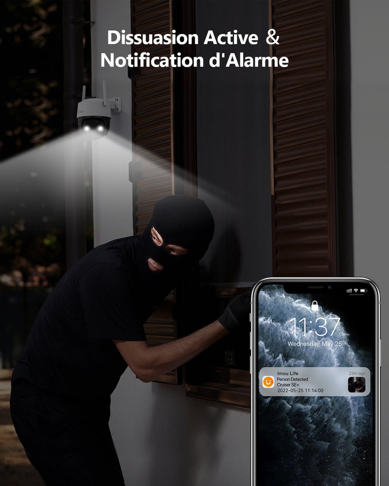 Imou Cruiser SE+ 3mpx wifi camara seguridad smart movimiento 360° exterior