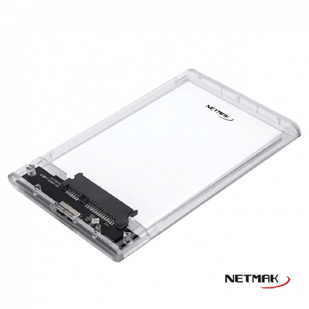 Netmak Nm-Case-Tr Carry Disk Usb 3.0 Transparente Para Discos 2.5"Hdd/Ssd