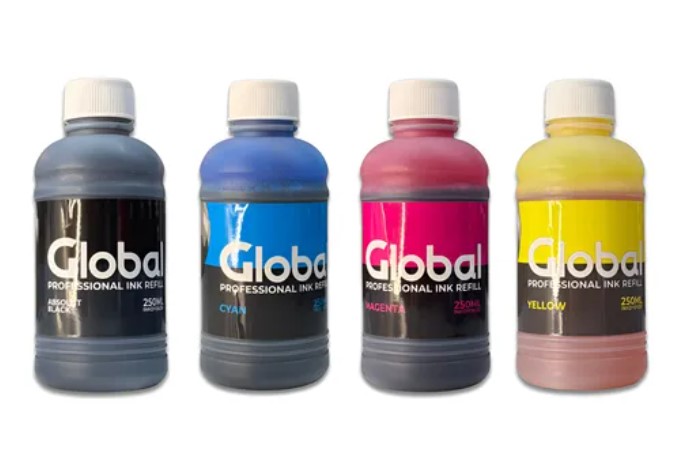Global Tinta Dye Premium Universal En Botella 250 Cm3 Color Magenta