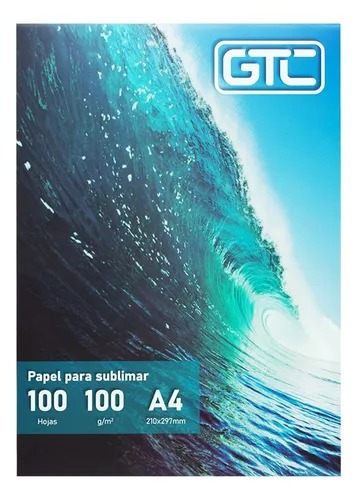 Gtc Resma Papel Para Sublimar A4 100Grs 100 Hojas  