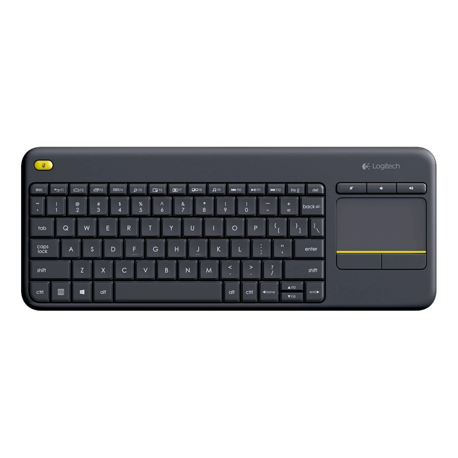 Teclado Inalámbrico Logitech K400 Plus Negro