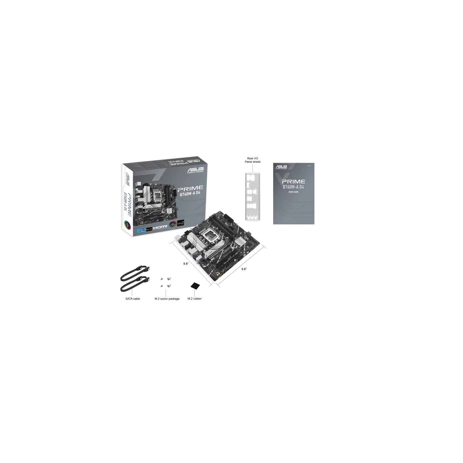 Motherboard Asus Prime B760M-A D4-Csm Lga1700 Ddr4