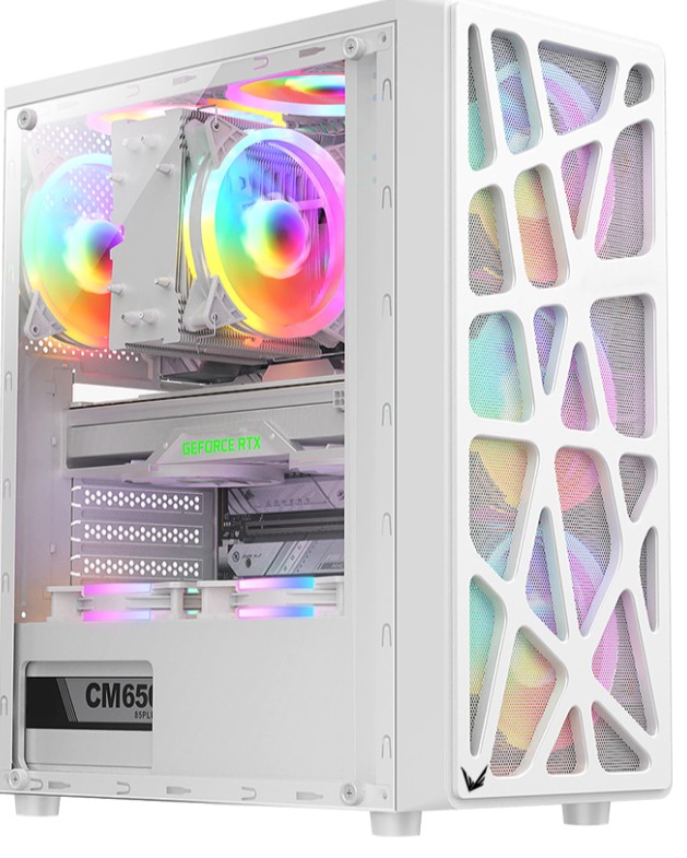 Gabinete Gamer Formula V Line Mana White Ar