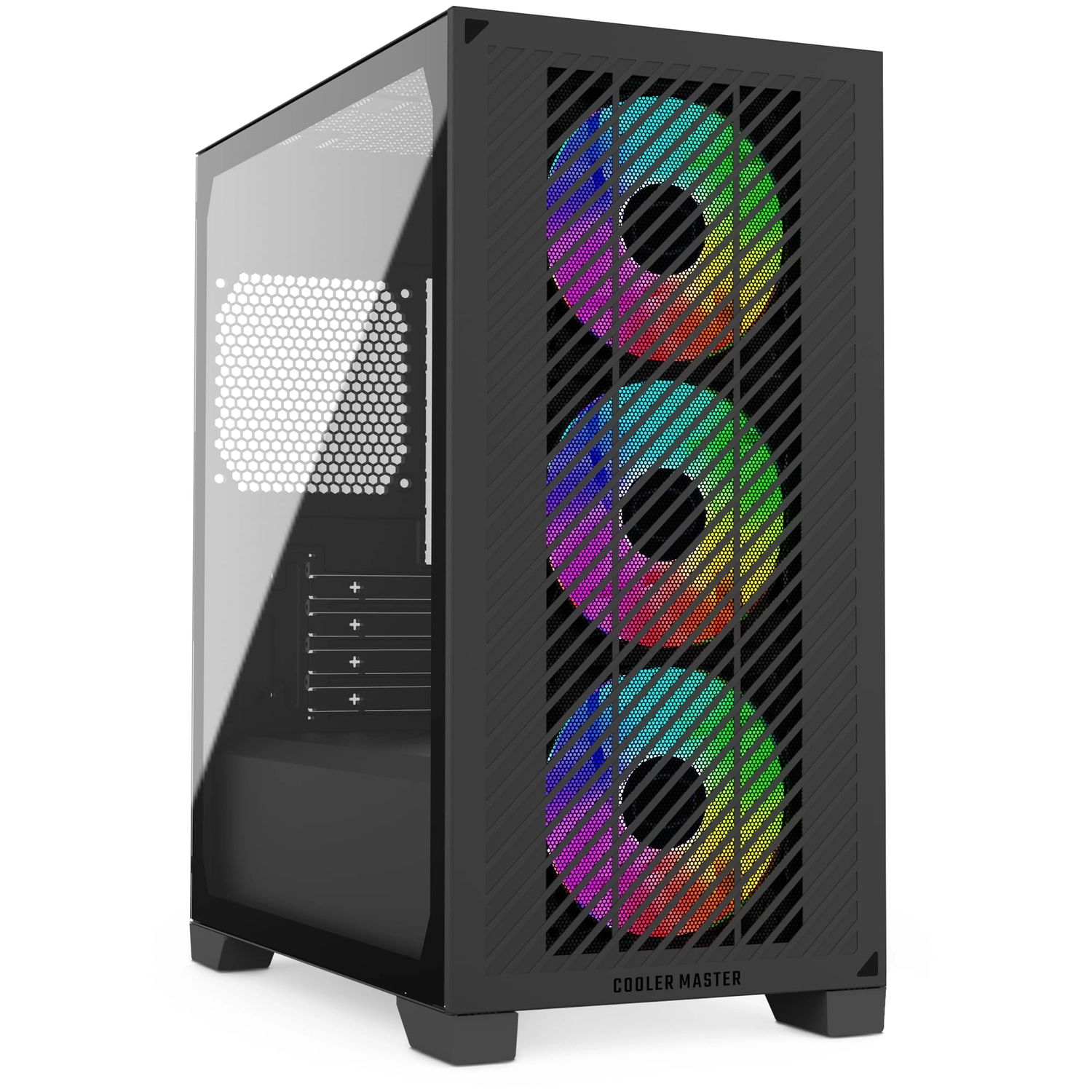 Gabinete Cooler Master Elite 301 Black 3 Fans Argb S/Fuente