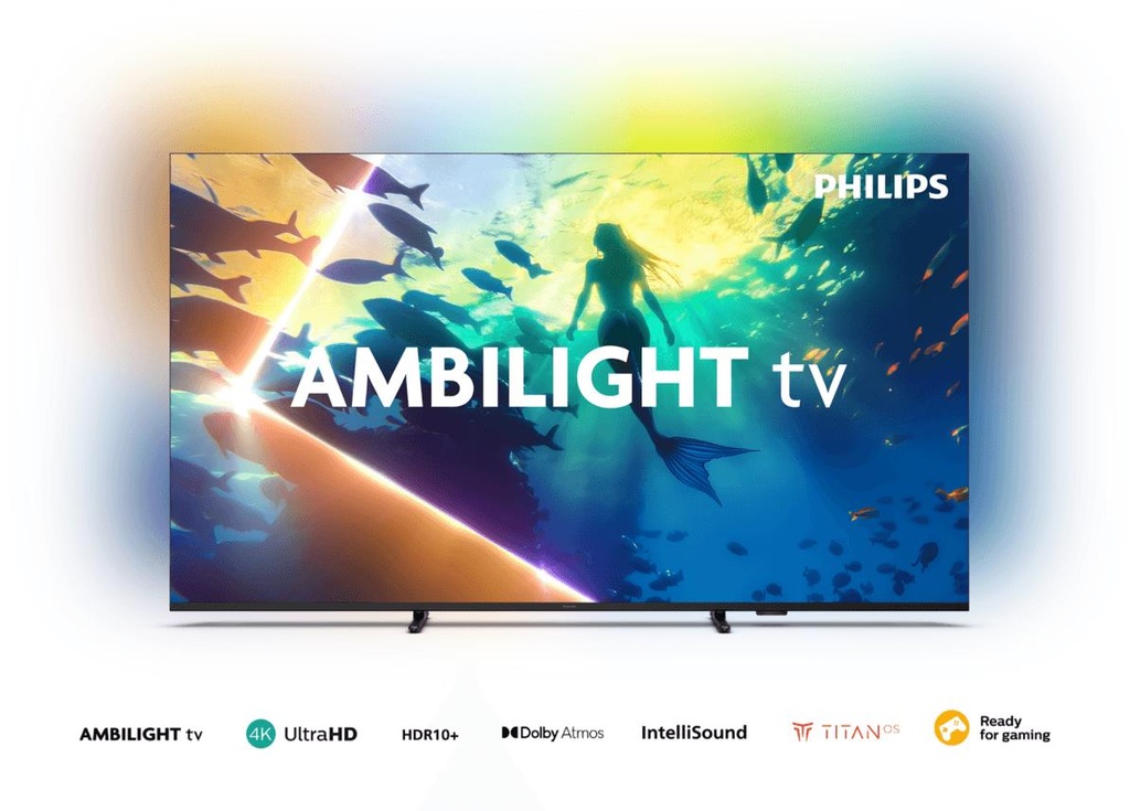 Tv Led 4K 65 Philips 65Pud810077 - Uhd Smart Tv Ambilight So Titan