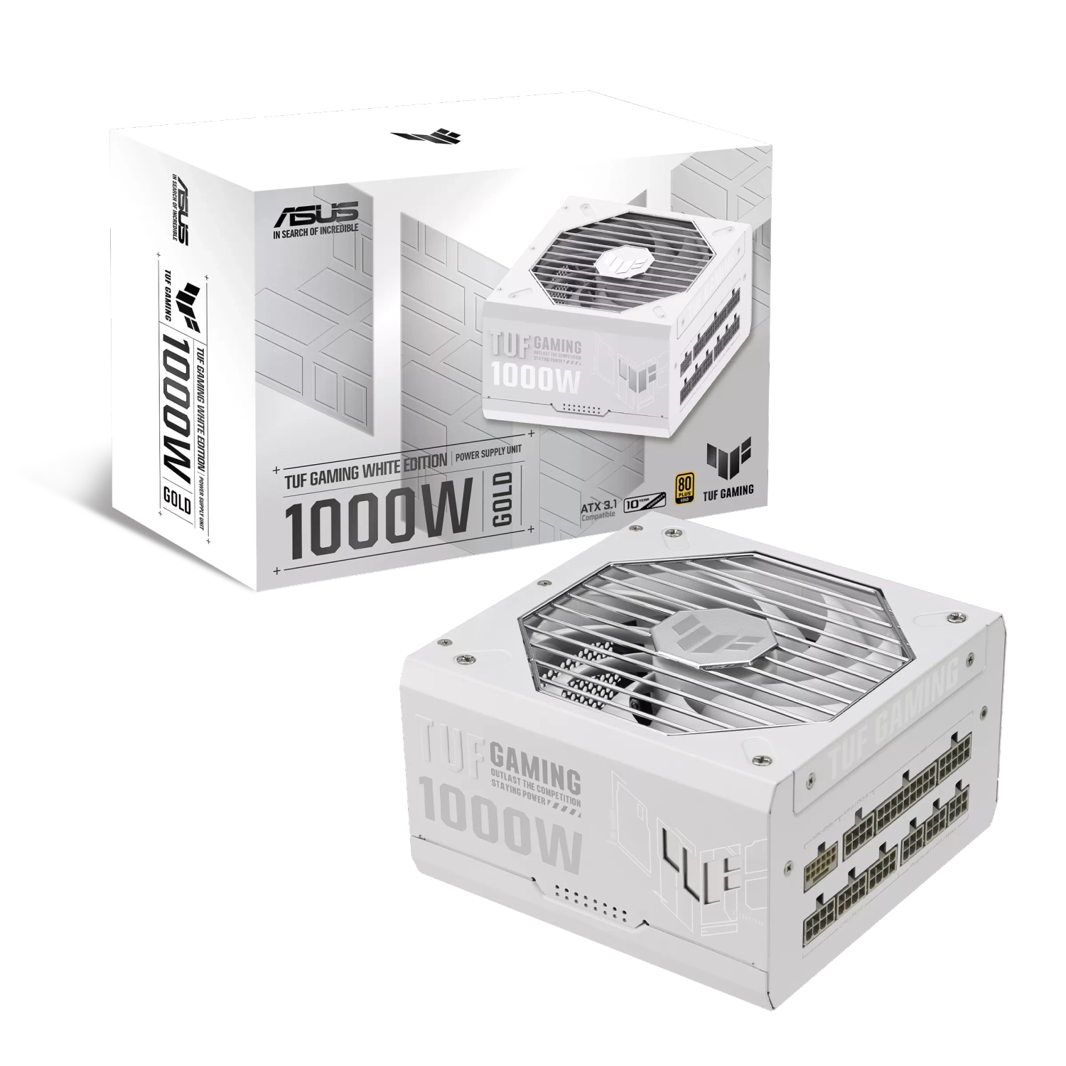 Fuente Asus Tuf Gaming 1000W Gold White