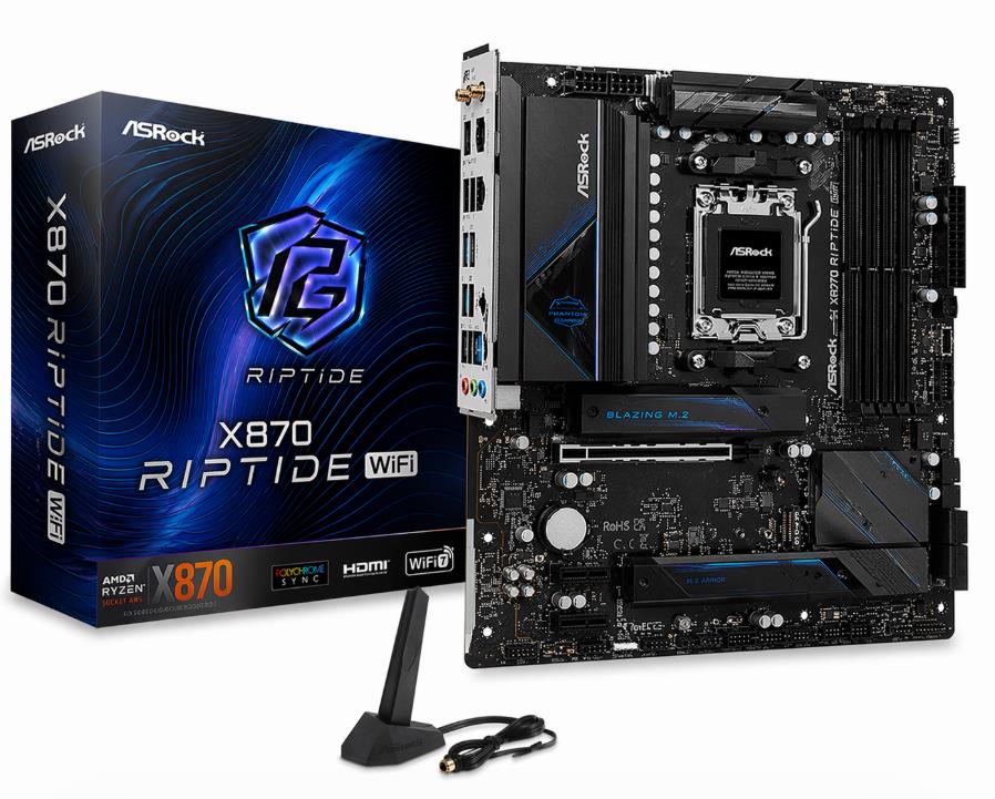 MB (AM5) DDR5 ASROCK X870 RIPTIDE WIFI (MB-X870 RIPWIFI)