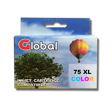 Cartucho Alternativo Global Hp 75 Xl Tri Color 18,8 Mls Alta Capacidad