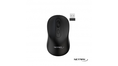 Netmak Mouse Nm-M640 2.4Ghz + Bluetooth Recargable Negro