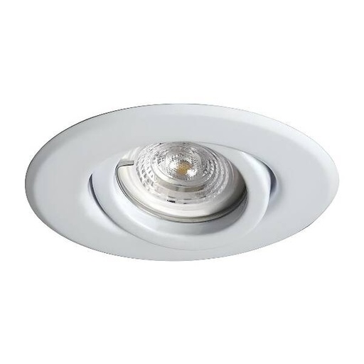 [10721] Sixelectric Spot Embutir Movil Para Dicroica Redondo Blanco 10Cm (Zocalo Y Lámpara No Incluidas)