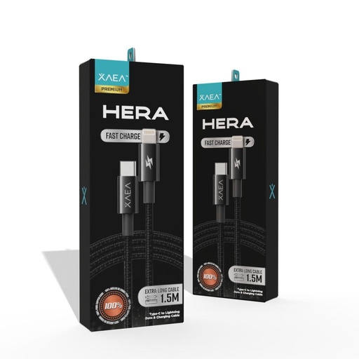 [11084] Xaea Hera Cable Tipo C A Lightning Iphone Reforzado Mallado 1.5Mts Carga Rapida