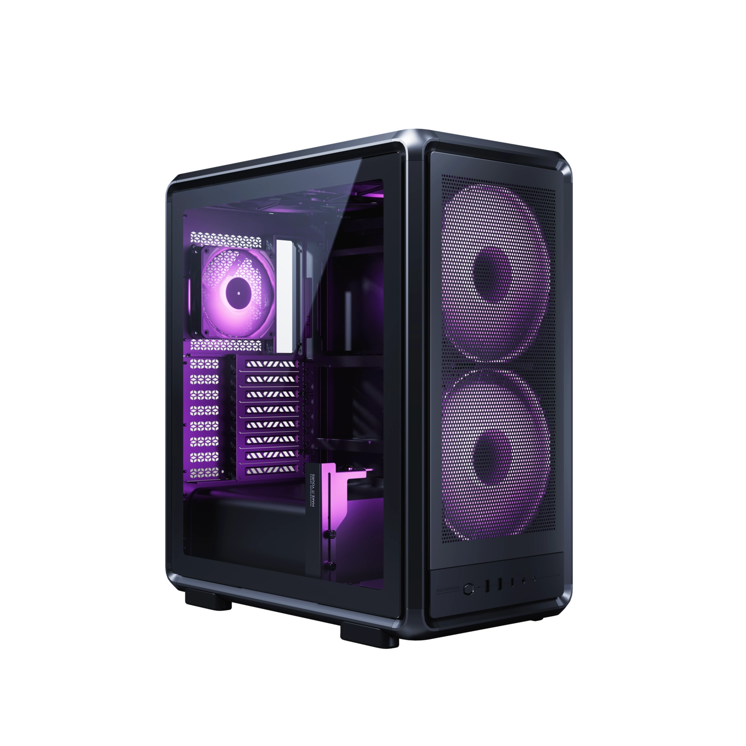 [CMGABMF500MKHNS] Gabinete Cooler Master Masterframe 500 Mesh 3 Fans Argb Aluminio Modular Black S/Fuente