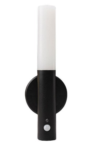 [11527] Lámpara De Pared Led Magnética Tipo Antorcha Con Sensor Recargable Luz Cálida - Modv-001D- Black Negro
