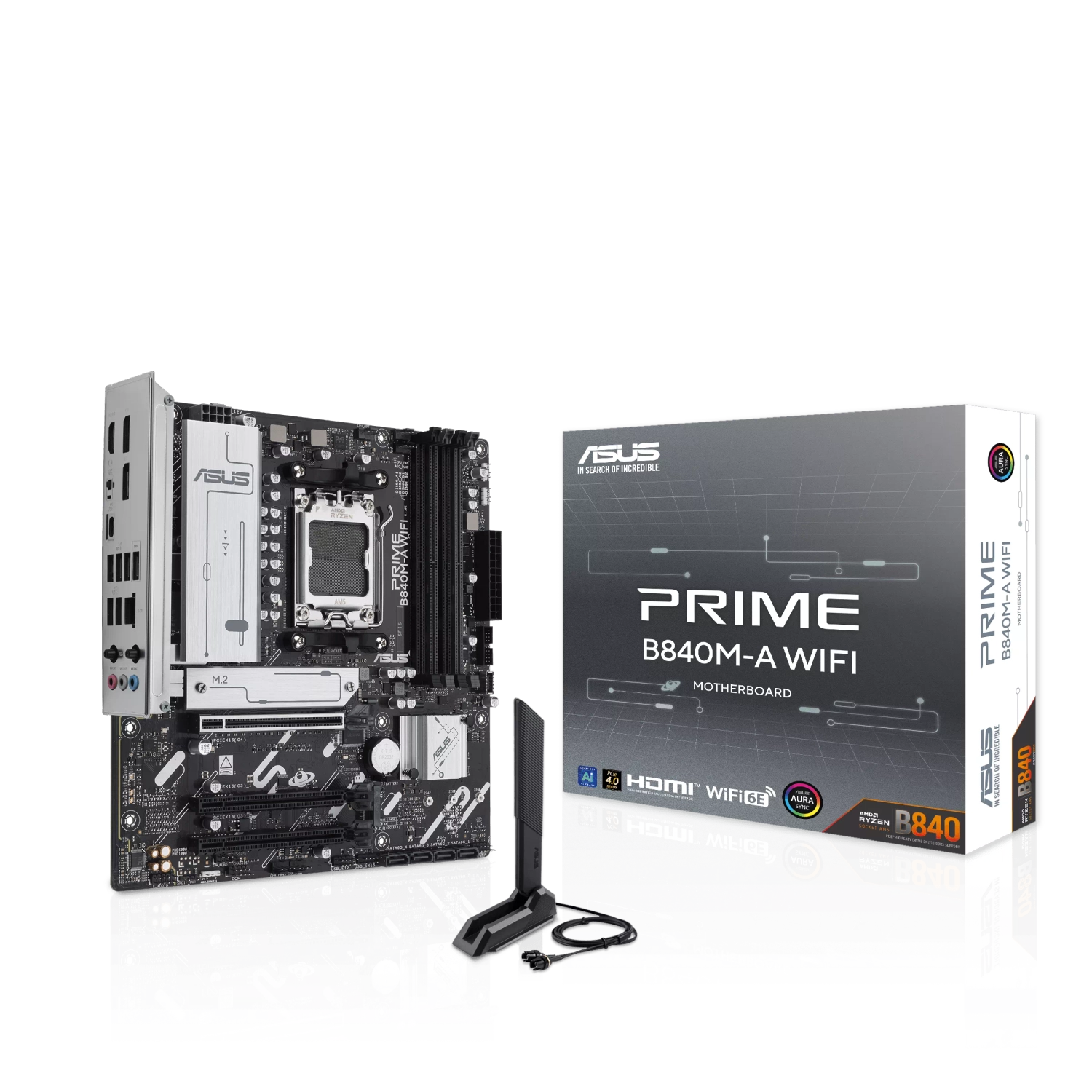 [ASUMOT90MB1J20M] Motherboard Asus Prime B840M-A Wifi Am5 Ddr5