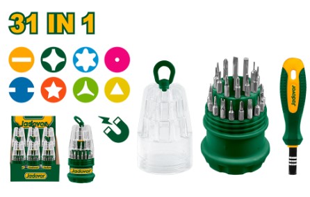 [11663] Jadever Jdss1J31 Set Destornillador Multiple 31En1 Crv