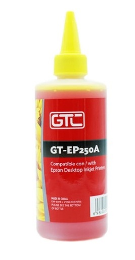 [11730] Gtc Tinta Epson Alternativa 250 Ml Amarillo Para Sistema Continuo