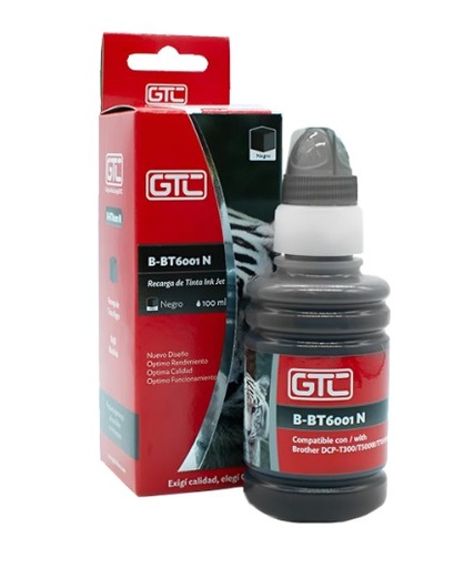 [112781] Gtc Tinta Brother 6001 Sistema Continuo Negra 100Ml