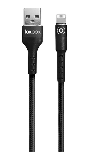 [113033] Cable Foxbox Round Pro Lightning A Type-C  Negro 125M (7431)