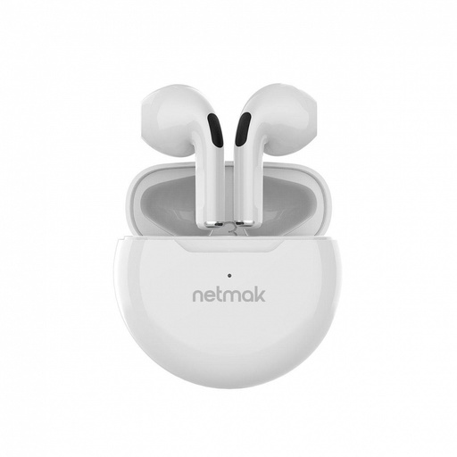 [113105] Netmak Nm-Gumy-W Auricular Wireless Bluetooth Touch Blanco