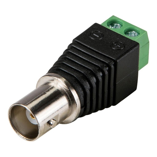 [404] Ficha Conector Bnc Hembra Con Bornera Cctv Tipo Balun