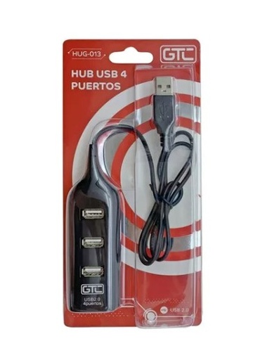 [7766] Gtc Hug-013 Hub Usb 4 Puertos Multiplicador Usb 2.0
