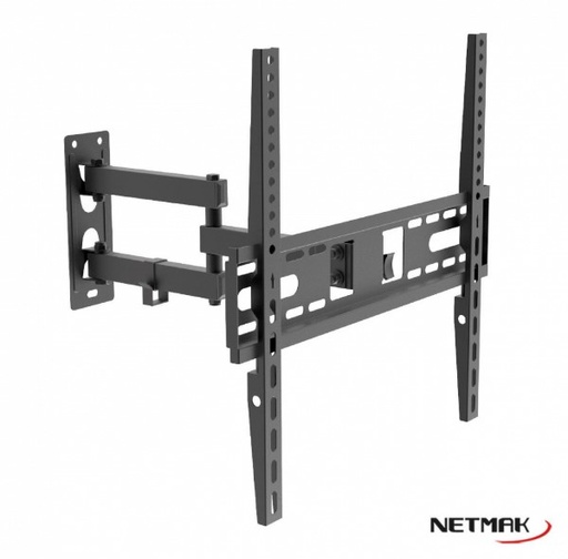 [10002] Netmak Nm-St39 Soporte Movil Doble Brazotv Led 26" - 60"